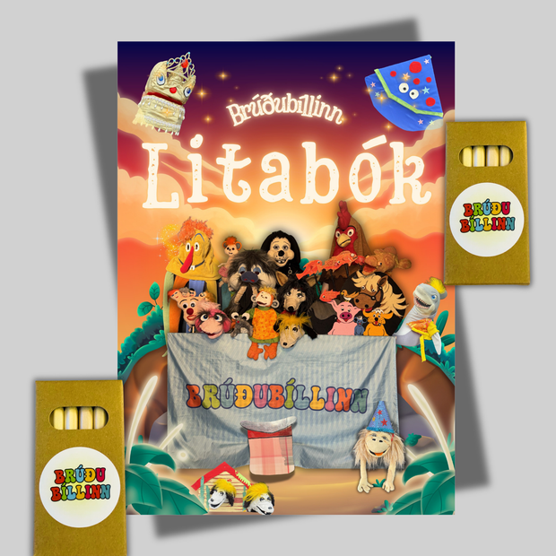 Litabók + litir